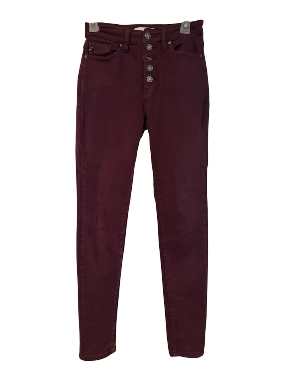 KanCan Skinny Jeans in Deep Wine button waist 13.5 -16 waist like new